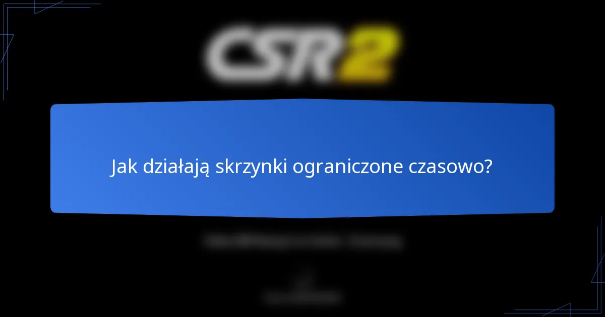 Jak działają skrzynki ograniczone czasowo?